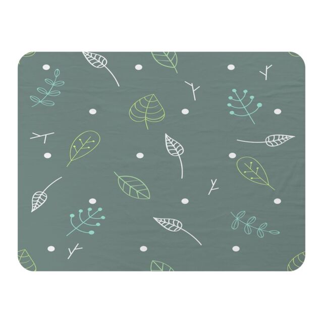 Benjamin Tate Design Hand Drawn Leaves Blanket in Natural - Size: 120 cm x 150 cm - image 1
