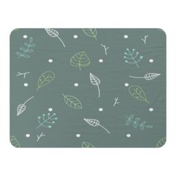 Benjamin Tate Design Hand Drawn Leaves Blanket in Natural - Size: 120 cm x 150 cm - thumbnail 1