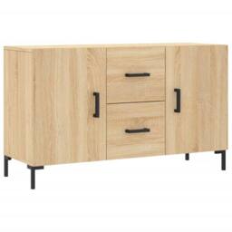 Berkfield Home Sideboard Sonoma Oak 100x36x60 cm Engineered Wood in Light Brown - Size: 100 x 36 x 60 cm - thumbnail 3