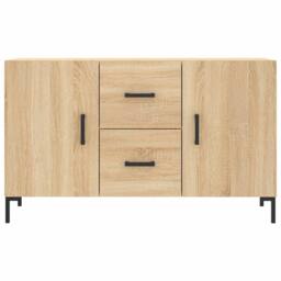 Berkfield Home Sideboard Sonoma Oak 100x36x60 cm Engineered Wood in Light Brown - Size: 100 x 36 x 60 cm - thumbnail 6