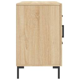 Berkfield Home Sideboard Sonoma Oak 100x36x60 cm Engineered Wood in Light Brown - Size: 100 x 36 x 60 cm - thumbnail 7