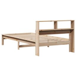 Berkfield Home Bookcase Bed without Mattress 90x190 cm Single Solid Wood Pine in Brown - thumbnail 6