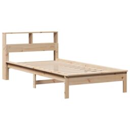 Berkfield Home Bookcase Bed without Mattress 90x190 cm Single Solid Wood Pine in Brown - thumbnail 3
