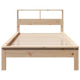 Berkfield Home Bookcase Bed without Mattress 90x190 cm Single Solid Wood Pine in Brown - thumbnail 4