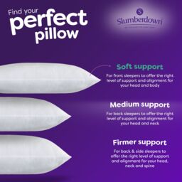 Slumberdown 2 Pack Cosy Nights Soft Support Pillows in White - thumbnail 6