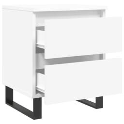 Berkfield Home Bedside Cabinets 2 pcs White 40x35x50 cm Engineered Wood - Size: 40 x 35 x 50 cm - thumbnail 6