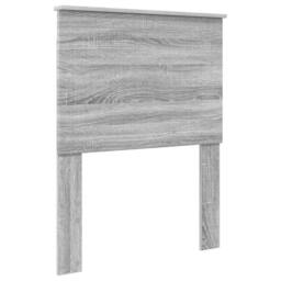 Berkfield Home Bed Frame Grey Sonoma & Silver 70 x 190 cm Engineered Wood - thumbnail 6