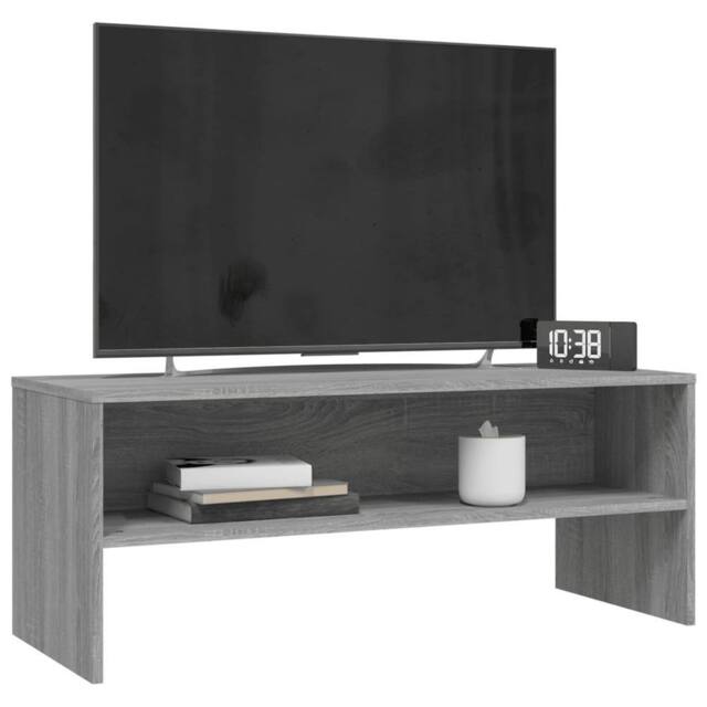 Berkfield Home TV Cabinet Grey Sonoma 100x40x40 cm Engineered Wood - Size: 100 x 40 x 40 cm - image 1