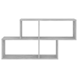 Berkfield Home Wall Shelf Concrete Grey 100x18x53 cm Engineered Wood - Size: 100 x 18 x 53 cm - thumbnail 4