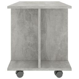 Berkfield Home TV Cabinet with Castors Concrete Grey 80x40x45 cm Engineered Wood - Size: 80 x 40 x 45 cm - thumbnail 5