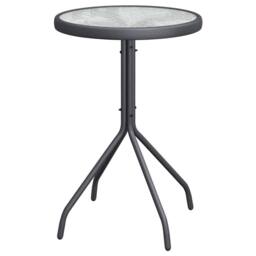 Berkfield Home Modern 3 Piece Garden Bistro Set Anthracite Textilene & Steel in Grey - thumbnail 6