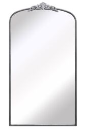 "MirrorOutlet Silver Metal Framed Arched Wall Mirror 68"" X 38"" (174CM X 96CM) - Size: 1 Pack" - thumbnail 3