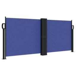 Berkfield Home Retractable Side Awning Blue 100x1000 cm - thumbnail 2