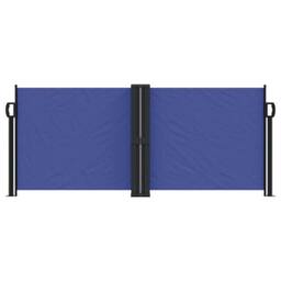 Berkfield Home Retractable Side Awning Blue 100x1000 cm - thumbnail 3