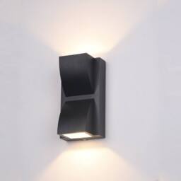 Netlighting Modern LED Outdoor Wall Lamp Black Warm White 3000K 120lm IP54 - thumbnail 1