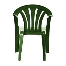 simpa Solana Plastic Patio & Garden Chairs - Set of 4 in Green - thumbnail 6