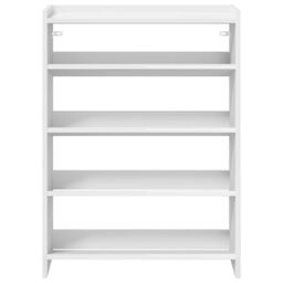 Berkfield Home Shoe Rack White 60x25x81 cm Engineered Wood - Size: 60 x 25 x 81 cm - thumbnail 4