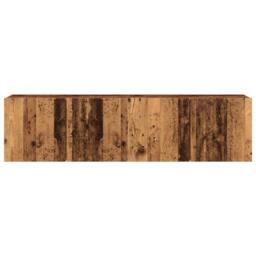 Berkfield Home TV Cabinets Wall-mounted 2 pcs Old Wood 80x30x41 cm in Brown - Size: 80 x 30 x 41 cm - thumbnail 4