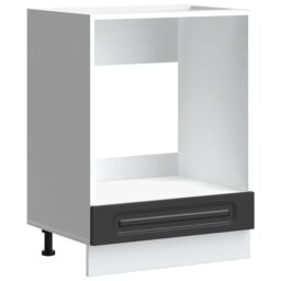Berkfield Home Oven Cabinet Kalmar Black Engineered Wood - thumbnail 2