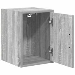 Berkfield Home Durable Garage Wall Cabinets 2 pcs Grey Sonoma Engineered Wood - thumbnail 5