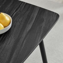 FurnitureboxUK Asti Grey Marble Effect Ceramic Dining Table - thumbnail 3