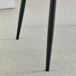 FurnitureboxUK Asti Grey Marble Effect Ceramic Dining Table - thumbnail 5
