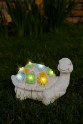 ILFD Group Ltd Solar Turtle Garden Ornament in Grey - Size: 12 Pack - thumbnail 2