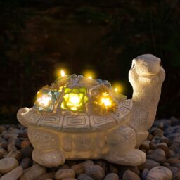 ILFD Group Ltd Solar Turtle Garden Ornament in Grey - Size: 12 Pack - thumbnail 1
