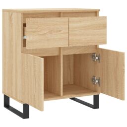 Berkfield Home Sideboard Sonoma Oak 60x35x70 cm Engineered Wood in Brown - Size: 60 x 35 x 70 cm - thumbnail 6