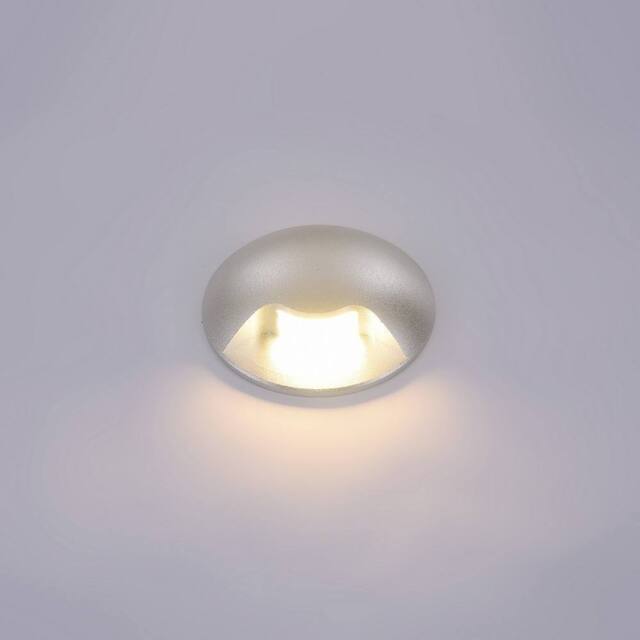 Netlighting Modern LED Outdoor Wall Lamp Silver Warm White 3000K 150lm IP44 - image 1
