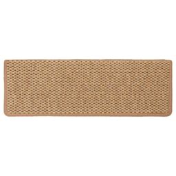 Berkfield Home Stair Mats Self-adhesive Sisal-Look 15 pcs 65x21x4 cm Orange - Size: Medium - thumbnail 6