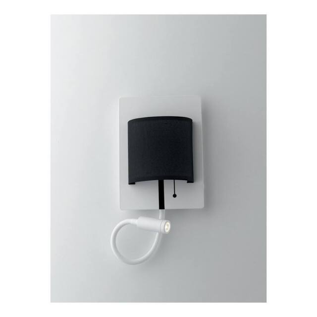 Netlighting POP LED 2 Light Reading Light White black 480+100lm 4000K 22x16x7.5cm - Size: 22x16x7.5 cm