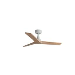 Netlighting Klim Small White Light Pine Wood DC Ceiling Fan 6 Speed