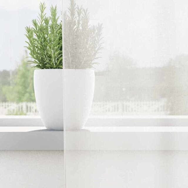 Berkfield Home Voile Curtains with Loops 2 pcs White 140x245 cm - image 1