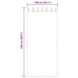 Berkfield Home Voile Curtains with Loops 2 pcs White 140x245 cm - thumbnail 8