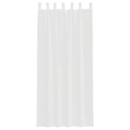 Berkfield Home Voile Curtains with Loops 2 pcs White 140x245 cm - thumbnail 4