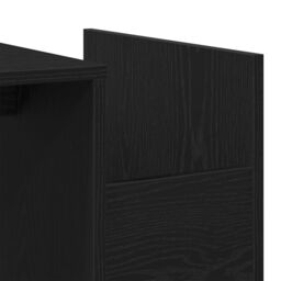 Berkfield Home Black Oak Coffee Table - 90x45x35 cm - Made of Engineered Wood - Size: 90 x 45 x 35 cm - thumbnail 8