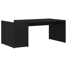 Berkfield Home Black Oak Coffee Table - 90x45x35 cm - Made of Engineered Wood - Size: 90 x 45 x 35 cm - thumbnail 5