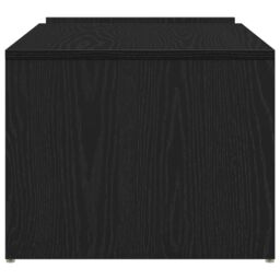 Berkfield Home Black Oak Coffee Table - 90x45x35 cm - Made of Engineered Wood - Size: 90 x 45 x 35 cm - thumbnail 7