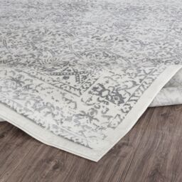Livabliss Roma-Vintage Off-White Grey Charcoal Traditional Boho Living Dining Bedroom Rug - Size: 60 cm x 90 cm - thumbnail 4