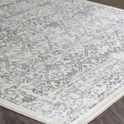 Livabliss Roma-Vintage Off-White Grey Charcoal Traditional Boho Living Dining Bedroom Rug - Size: 60 cm x 90 cm - thumbnail 6
