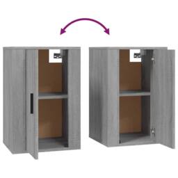 Berkfield Home Wall Mounted TV Cabinets 2 pcs Grey Sonoma 40x34.5x60 cm - thumbnail 9