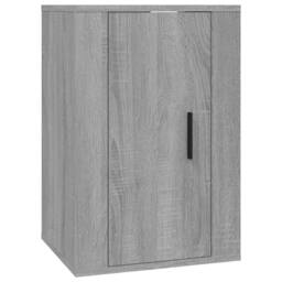 Berkfield Home Wall Mounted TV Cabinets 2 pcs Grey Sonoma 40x34.5x60 cm - thumbnail 5