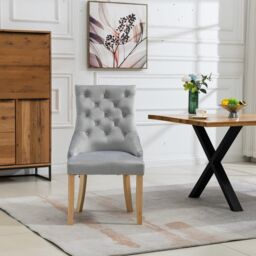 Artemis Home Ravenna Velvet Dining Chairs - Set of 2 in Silver - thumbnail 2