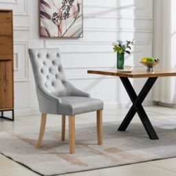 Artemis Home Ravenna Velvet Dining Chairs - Set of 2 in Silver - thumbnail 3