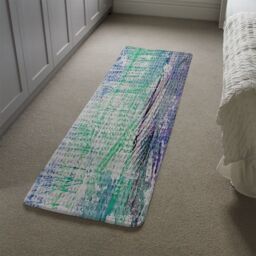 Benjamin Tate Design Washed Up Blue Runner Rug in Natural - Size: 67 cm x 230 cm - thumbnail 4