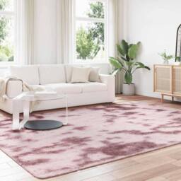 Berkfield Home Shaggy Rug High Pile NAVARRA Dusty Pink 240x340 cm Polyester - Size: Medium - thumbnail 1