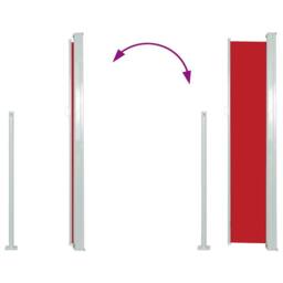 Berkfield Home Patio Retractable Side Awning 120x500 cm Red - thumbnail 5