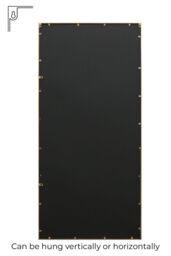 "MirrorOutlet Gold Contemporary Wall & Leaner Garden Mirror 71""x 33"" 180x85cm - Size: 1 Pack" - thumbnail 5