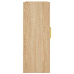 Berkfield Home Wall Mounted Cabinet Sonoma Oak 69.5x34x90 cm in Light Brown - thumbnail 8